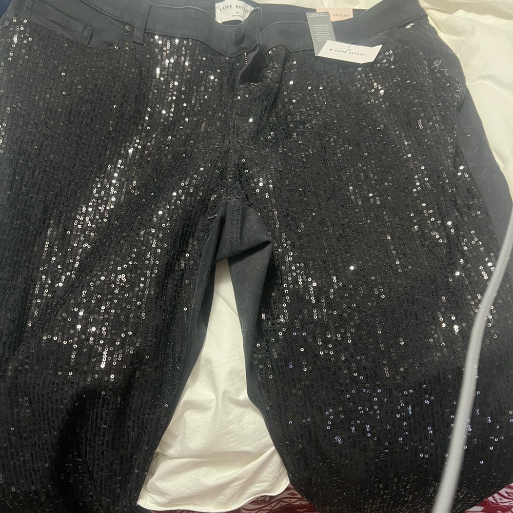 Lane bryant sequin pant size 20